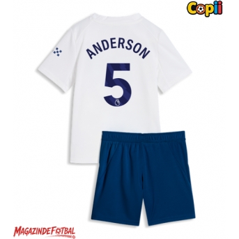 Manchester City Elliot Anderson #5 Echipament de Fotbal Replică 2026-27 Copii Treilea (+ Șorturi)